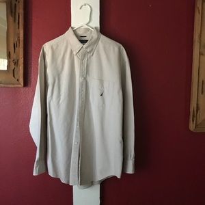 Men’s Beige Nautica long sleeve shirt size XL
